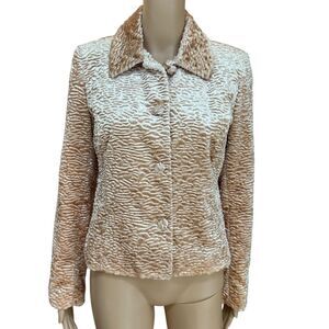 Pantology vintage Persian lamb faux fur coat/jacket size 6